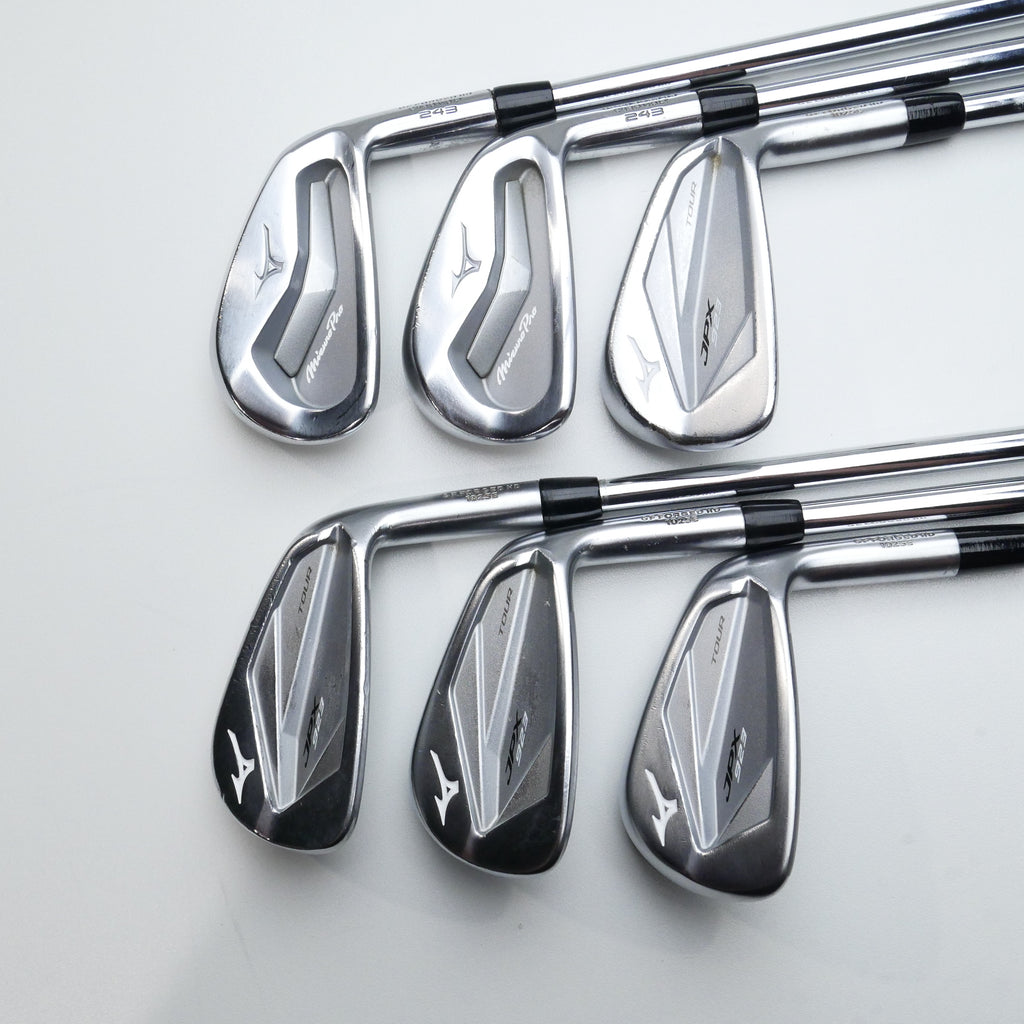 Used Mizuno Pro 243 & JPX 923 Tour Combo Iron Set / 5 - PW / X-Stiff Flex