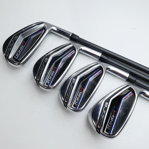 Used Cobra King F7 One Length Iron Set / 5 - PW + GW / Lite Flex