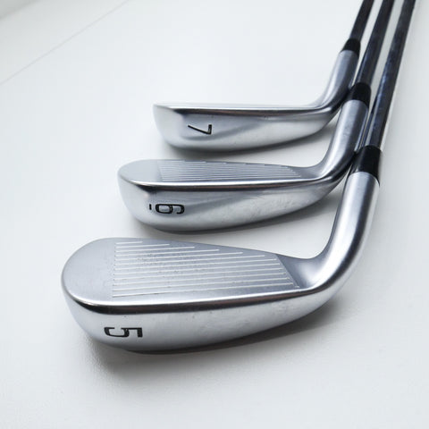 Used Mizuno JPX 921 Hot Metal Iron Set / 5 - PW / Stiff Flex