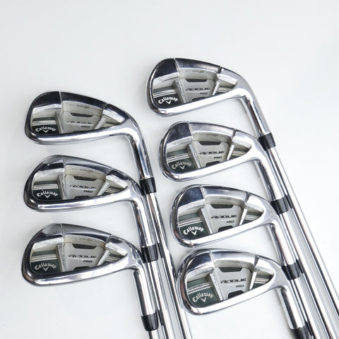 Used Callaway Rogue Pro Iron Set / 4 - PW / Stiff Flex