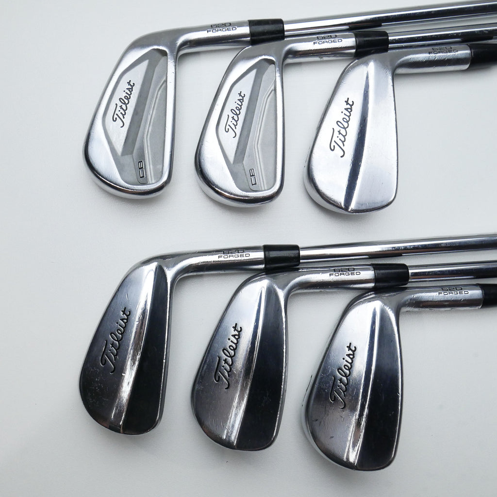 Used Titleist 620 CB & 620 MB Combo Iron Set / 4 - 9 IRON / Stiff Flex