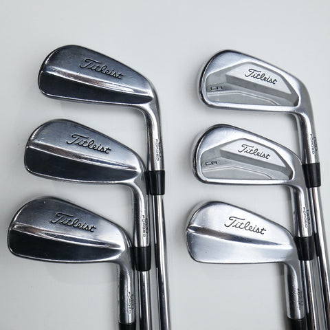 Used Titleist 620 CB & 620 MB Combo Iron Set / 4 - 9 IRON / Stiff Flex