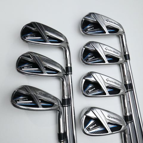 Used TaylorMade SIM Max Iron Set / 5 - SW / Stiff Flex