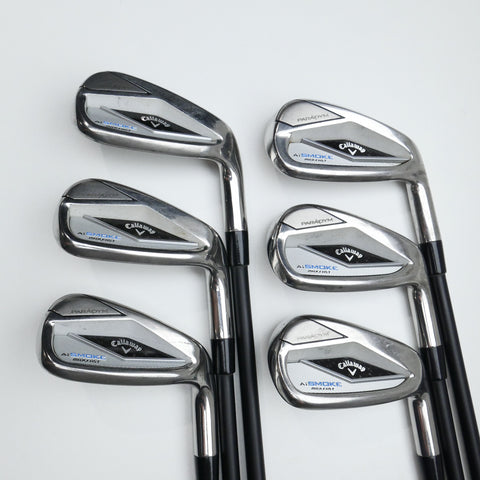 Used Callaway Paradym Ai Smoke MAX Fast Iron Set / 7 - PW + AW + GW / Ladies Fl