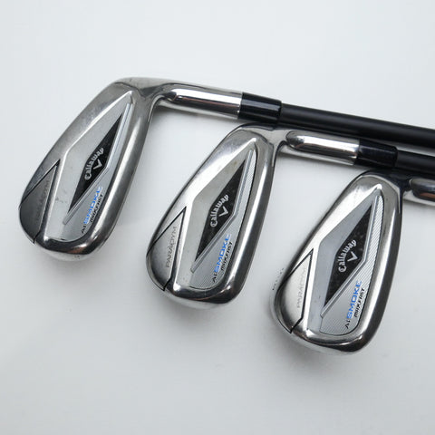 Used Callaway Paradym Ai Smoke MAX Fast Iron Set / 7 - PW + AW + GW / Ladies Fl