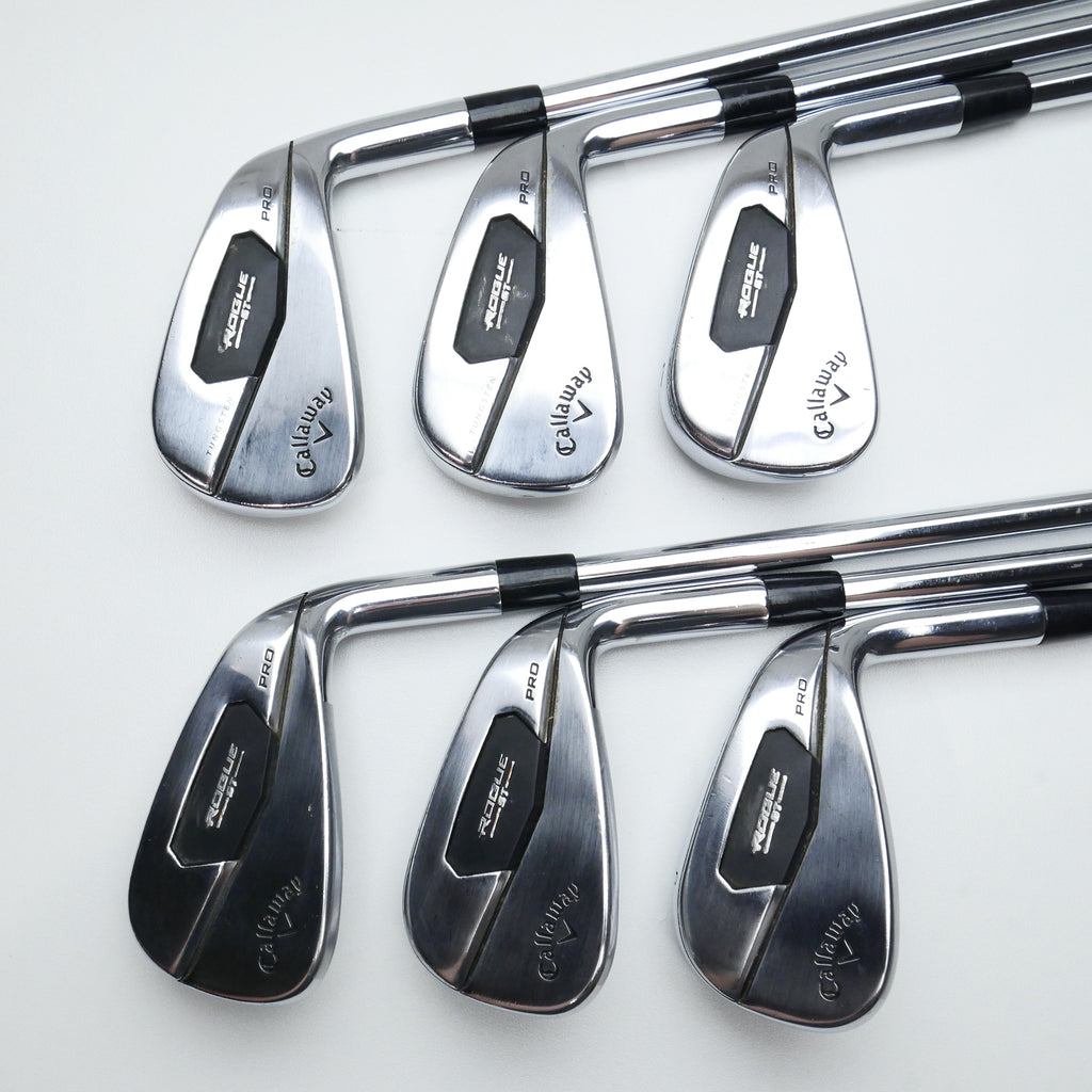 Used Callaway Rogue ST Pro Iron Set / 5 - PW / Stiff Flex