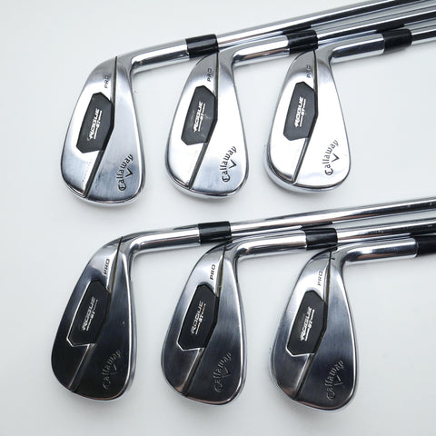 Used Callaway Rogue ST Pro Iron Set / 5 - PW / Stiff Flex