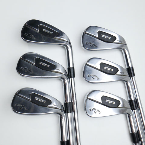 Used Callaway Rogue ST Pro Iron Set / 5 - PW / Stiff Flex