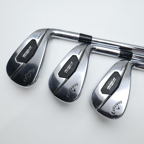 Used Callaway Rogue ST Pro Iron Set / 5 - PW / Stiff Flex