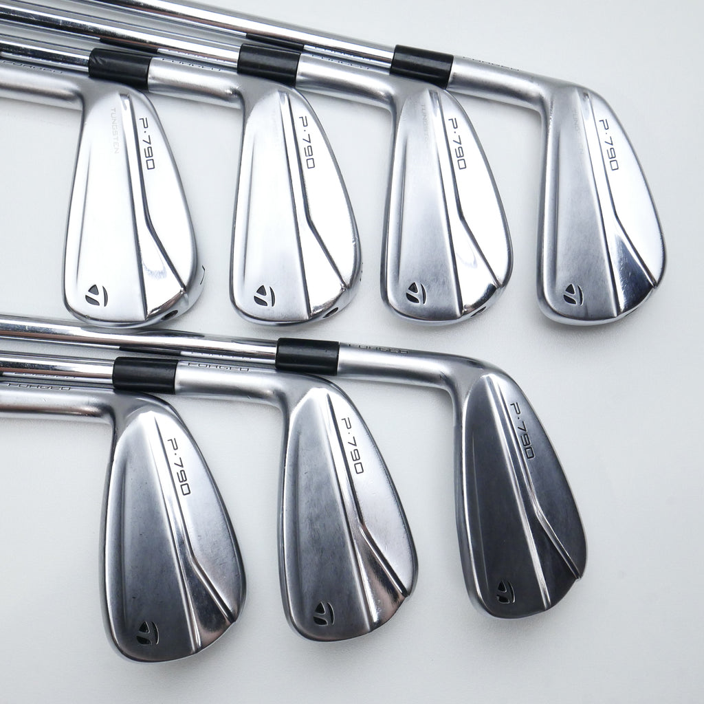 Used TaylorMade P790 2021 Iron Set / 4 - PW / Stiff Flex / Left-Handed