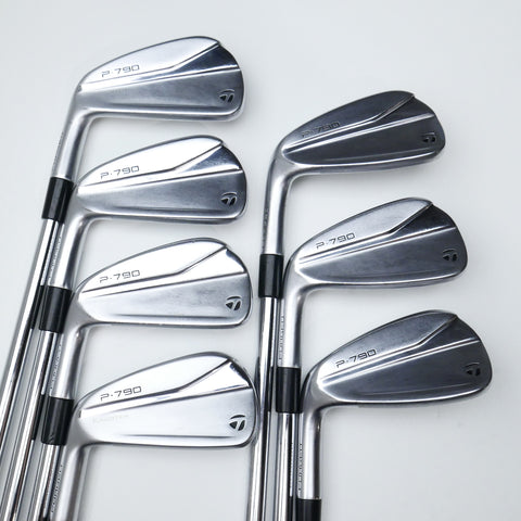 Used TaylorMade P790 2021 Iron Set / 4 - PW / Stiff Flex / Left-Handed