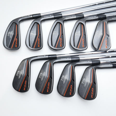 Used Cobra King Forged CB MB Combo Black 2017 Iron Set / 2 - PW / Stiff Flex