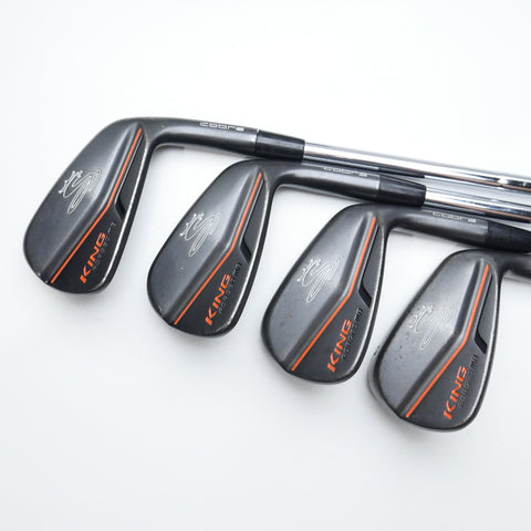 Used Cobra King Forged CB MB Combo Black 2017 Iron Set / 2 - PW / Stiff Flex