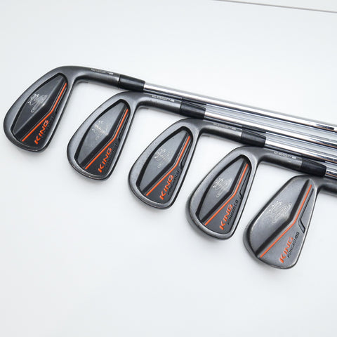 Used Cobra King Forged CB MB Combo Black 2017 Iron Set / 2 - PW / Stiff Flex