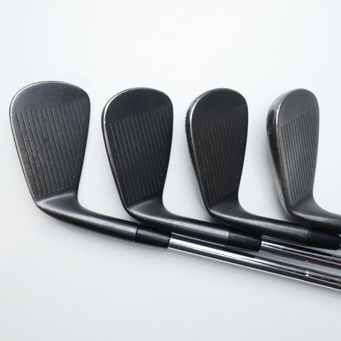 Used Cobra King Forged CB MB Combo Black 2017 Iron Set / 2 - PW / Stiff Flex