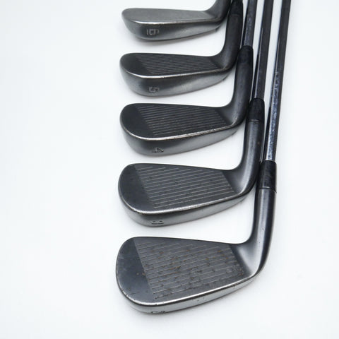 Used Cobra King Forged CB MB Combo Black 2017 Iron Set / 2 - PW / Stiff Flex