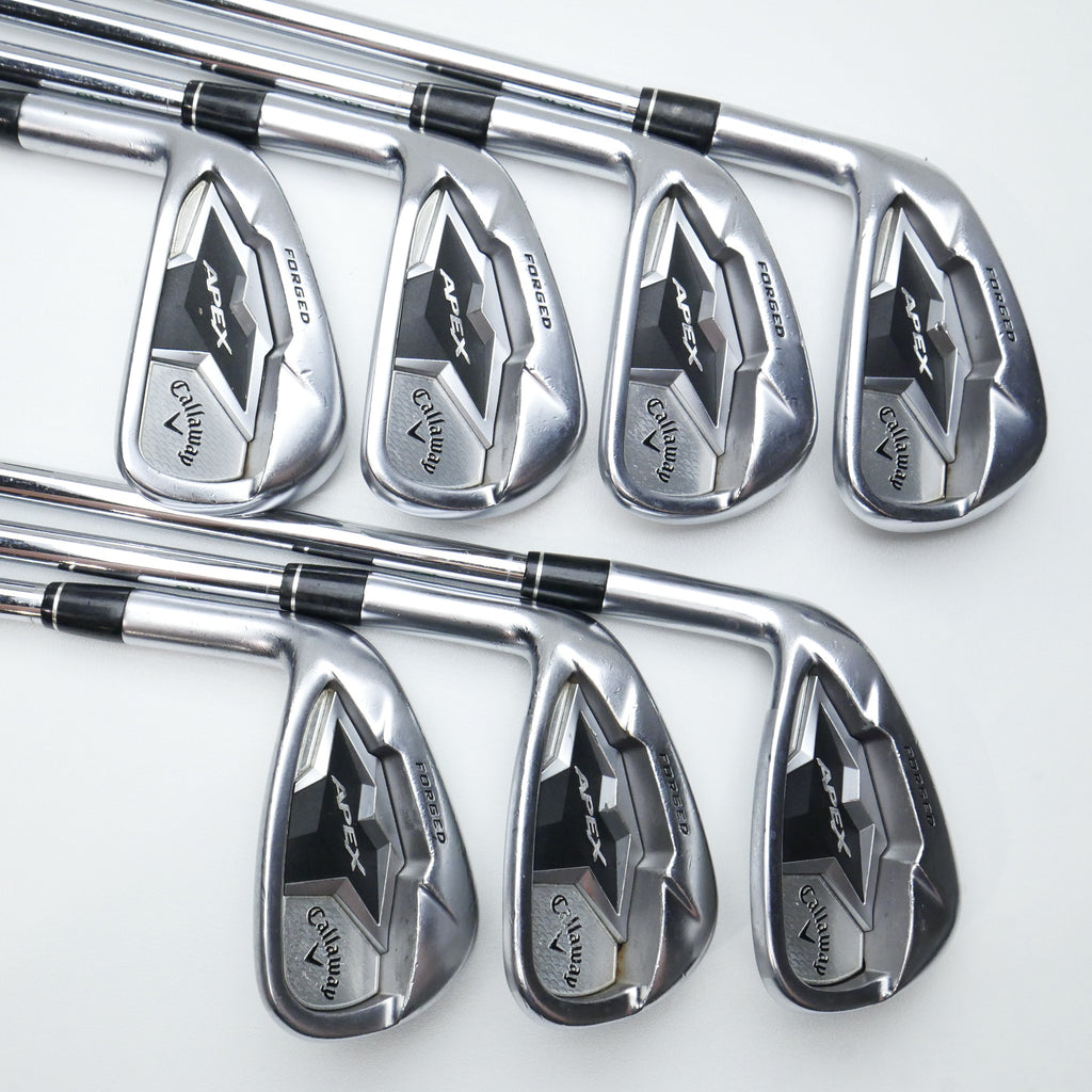 Used Callaway Apex CF19 Iron Set / 4 - PW / Stiff Flex / Left-Handed