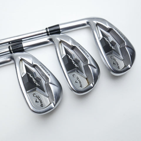Used Callaway Apex CF19 Iron Set / 4 - PW / Stiff Flex / Left-Handed