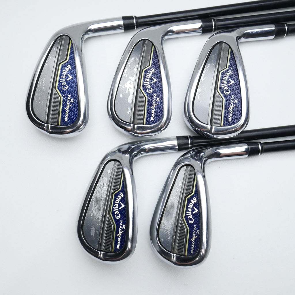 Used Callaway Paradym X Iron Set / 7 - PW + AW / Senior Flex