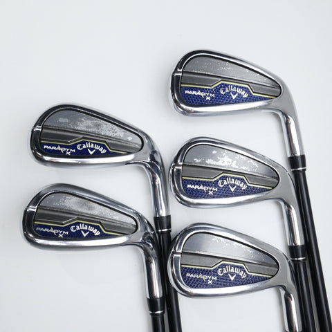 Used Callaway Paradym X Iron Set / 7 - PW + AW / Senior Flex