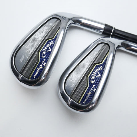 Used Callaway Paradym X Iron Set / 7 - PW + AW / Senior Flex