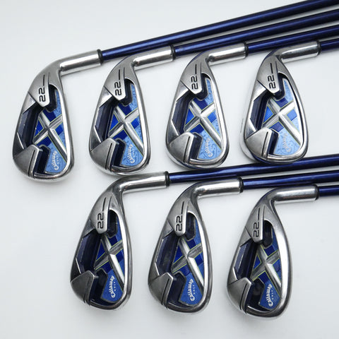 Used Callaway X-22 Iron Set / 5 - SW / Ladies Flex