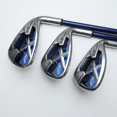 Used Callaway X-22 Iron Set / 5 - SW / Ladies Flex