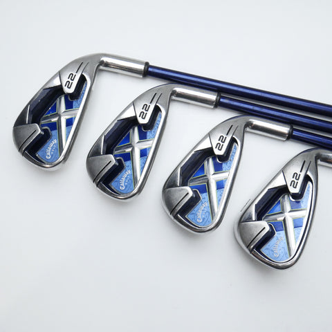Used Callaway X-22 Iron Set / 5 - SW / Ladies Flex
