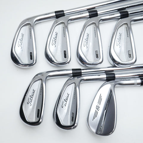Used Titleist CB 718 Iron Set / 4 - PW / Stiff Flex