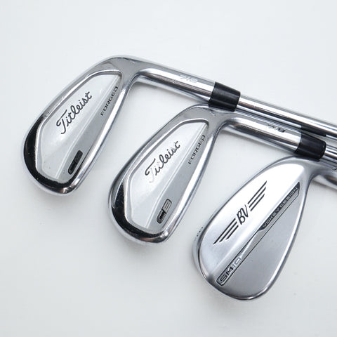 Used Titleist CB 718 Iron Set / 4 - PW / Stiff Flex