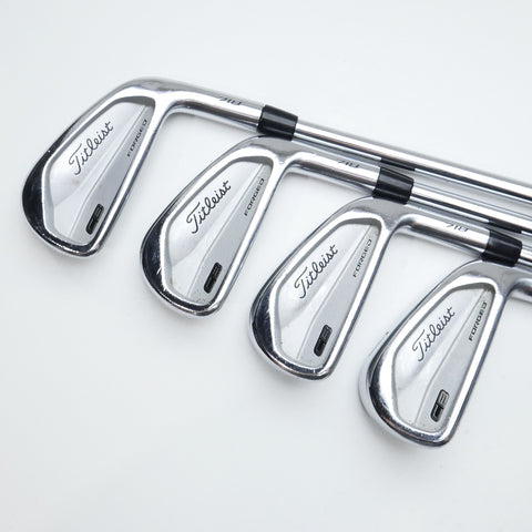 Used Titleist CB 718 Iron Set / 4 - PW / Stiff Flex