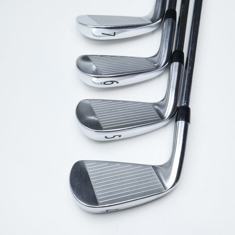 Used Titleist CB 718 Iron Set / 4 - PW / Stiff Flex