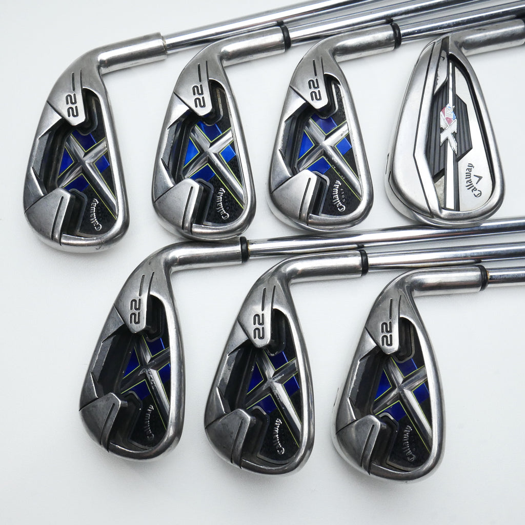 Used Callaway X-22 Iron Set / 4 - PW / Uniflex