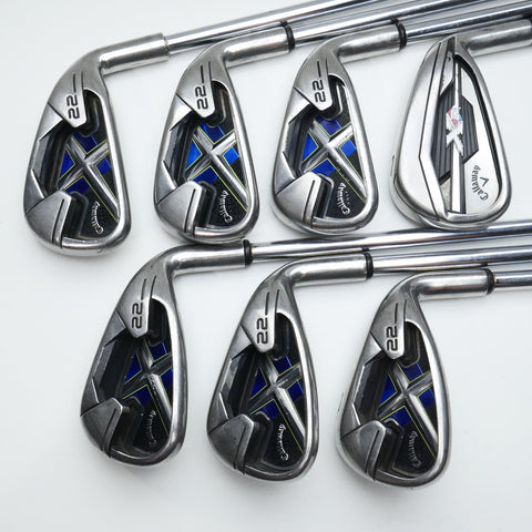 Used Callaway X-22 Iron Set / 4 - PW / Uniflex