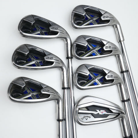Used Callaway X-22 Iron Set / 4 - PW / Uniflex