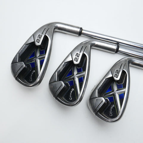 Used Callaway X-22 Iron Set / 4 - PW / Uniflex