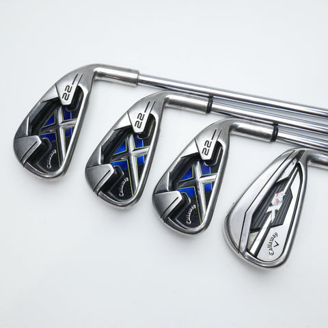 Used Callaway X-22 Iron Set / 4 - PW / Uniflex
