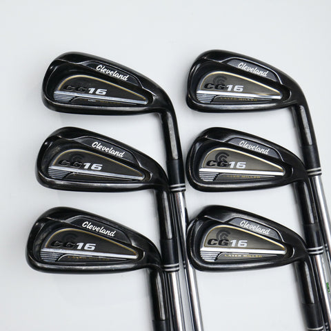 Used Cleveland CG16 Black Pearl Iron Set / 5 - PW / Regular Flex