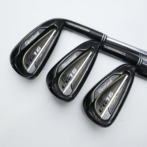 Used Cleveland CG16 Black Pearl Iron Set / 5 - PW / Regular Flex