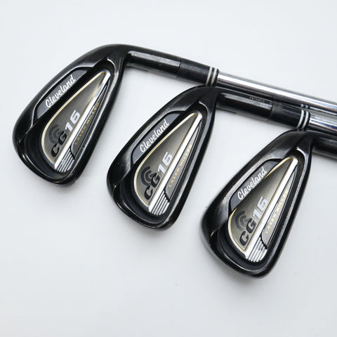 Used Cleveland CG16 Black Pearl Iron Set / 5 - PW / Regular Flex