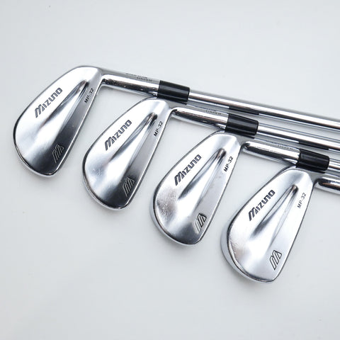 Used Mizuno MP-32 Iron Set / 3 - PW / Stiff Flex