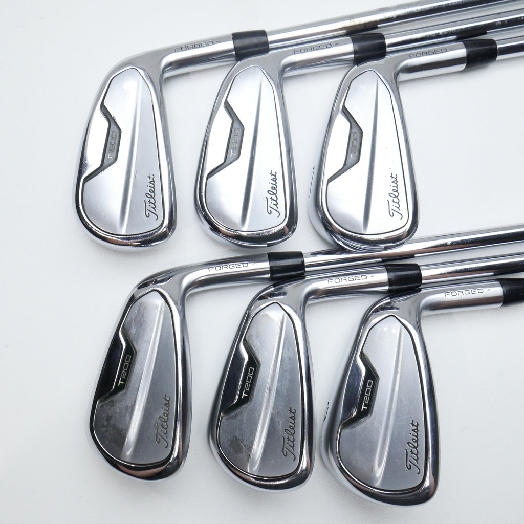 Used Titleist T200 2021 Iron Set / 5 - PW / Stiff Flex