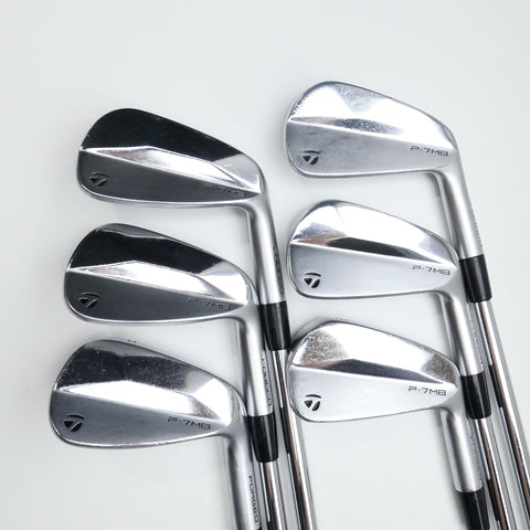 Used TaylorMade P7MB 2023 Iron Set (No 7 iron) / 4 - PW / Stiff Flex