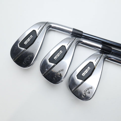 Used Callaway Rogue ST Pro Iron Set / 4 - PW / Stiff Flex