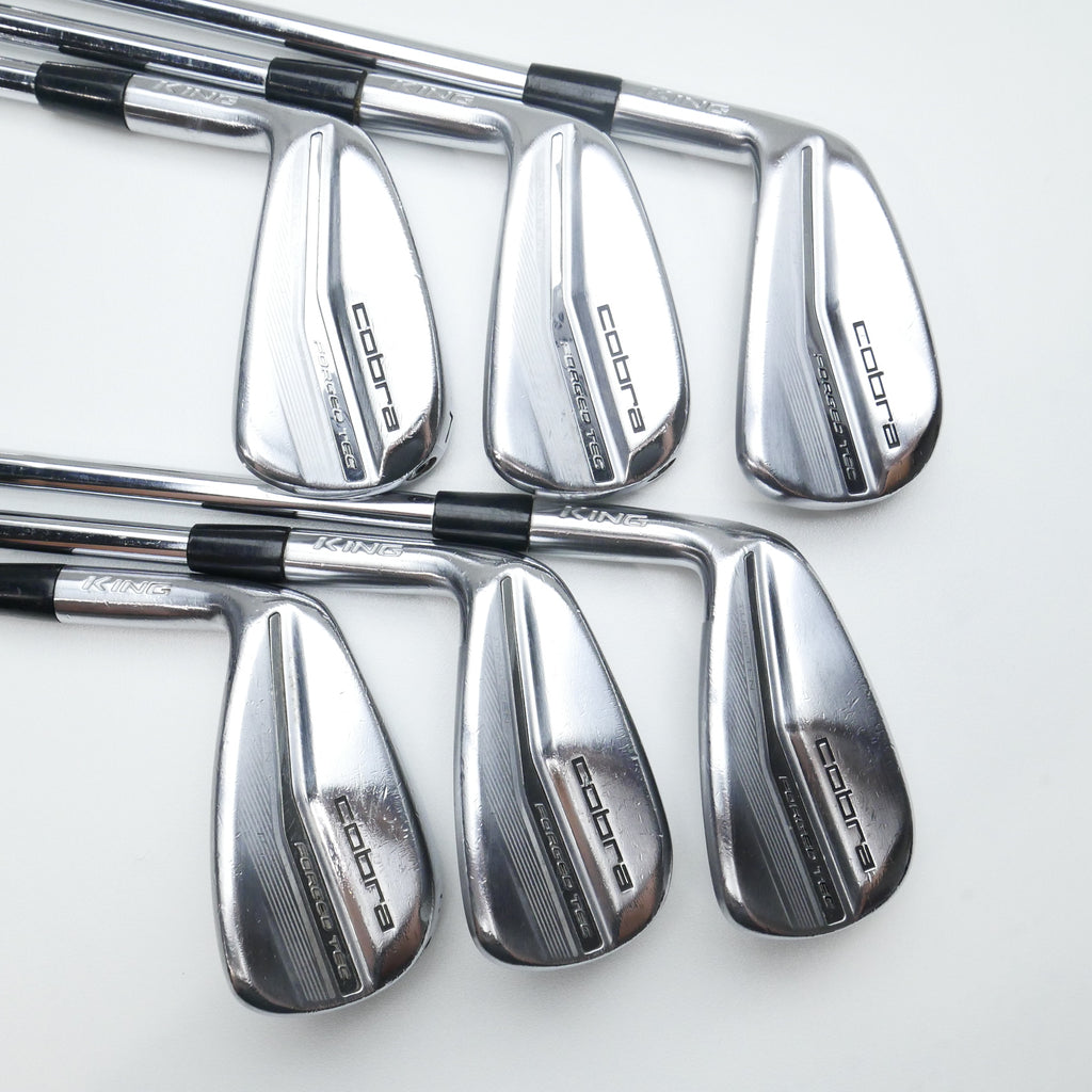 Used Cobra King Forged Tec 2022 Iron Set / 5 - PW / Stiff Flex / Left-Handed