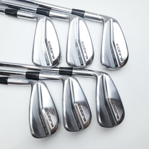 Used Cobra King Forged Tec 2022 Iron Set / 5 - PW / Stiff Flex / Left-Handed