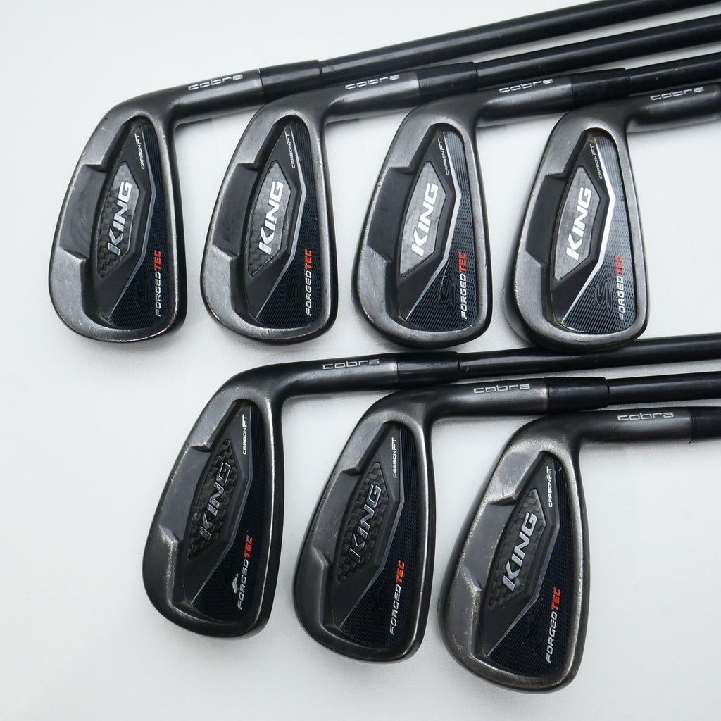 Used Cobra King Forged Tec Black Iron Set / 4 - PW / Stiff Flex