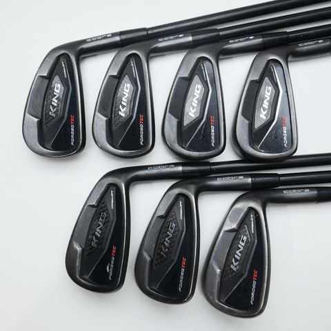 Used Cobra King Forged Tec Black Iron Set / 4 - PW / Stiff Flex