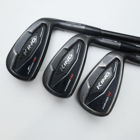 Used Cobra King Forged Tec Black Iron Set / 4 - PW / Stiff Flex