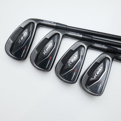 Used Cobra King Forged Tec Black Iron Set / 4 - PW / Stiff Flex